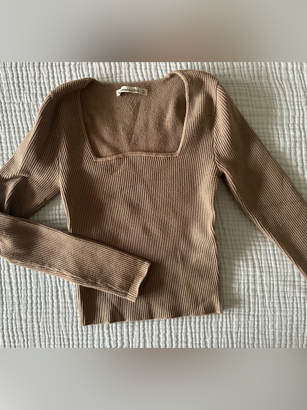 A&F square neck sweater